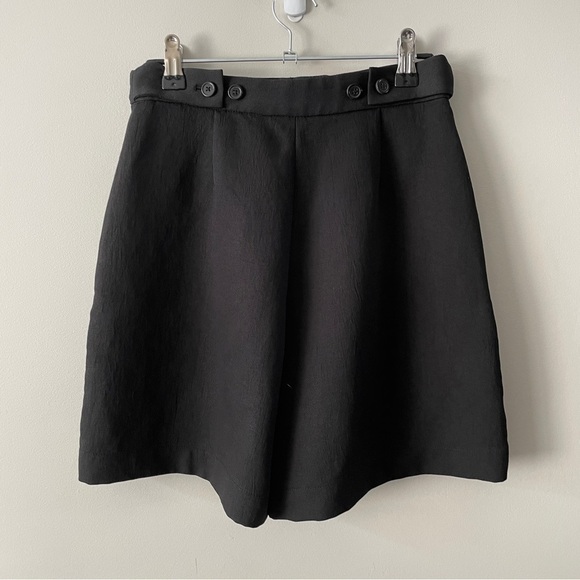 Aritzia Wilfred High Waisted Trouser Shorts Black 2 - Picture 3 of 9